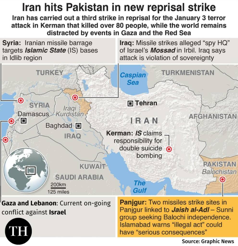 Iran strikes Pakistan