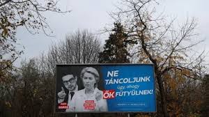 An anti-European Union billboard campaign in Hungary