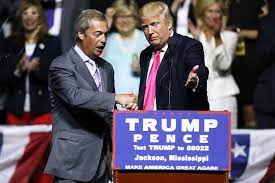 Nigel Farage with Trump