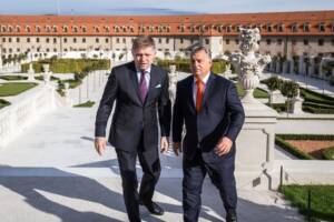 Hungarian President Viktor Orbán and Slovakian President Robert Fico