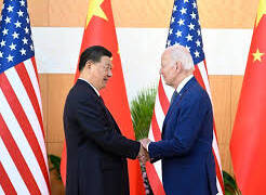 Joe Biden and President of China Xi Jinping in San Francisco