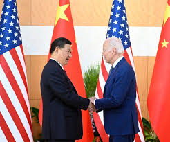 Joe Biden and President of China Xi Jinping in San Francisco
