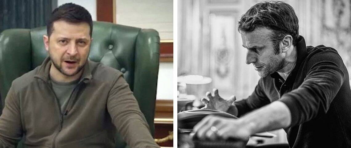 Hilarious! Zelensky puts Macron in his Place