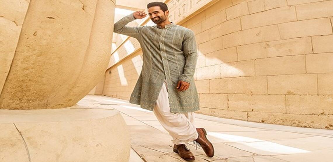 Look all Festive and Glam with Embroidery Kurta for Men