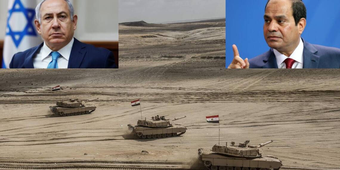 Egypt military buildup at Sinai peninsula