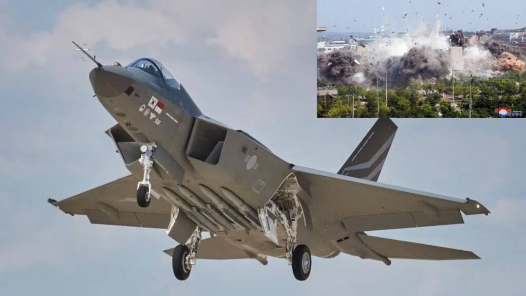 South Korean fighter jet drop bombs on their own civilian population