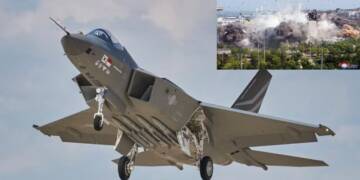 South Korean fighter jet drop bombs on their own civilian population