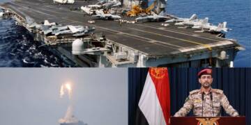 Houthi group retaliates US Airstrike by attacking US aircraft carrier