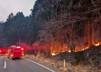 Massive wildfire spreads in Japan, threatening more homes