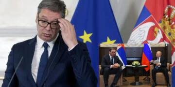 EU warns Serbia’s Vucic to not meet Putin for Victory day