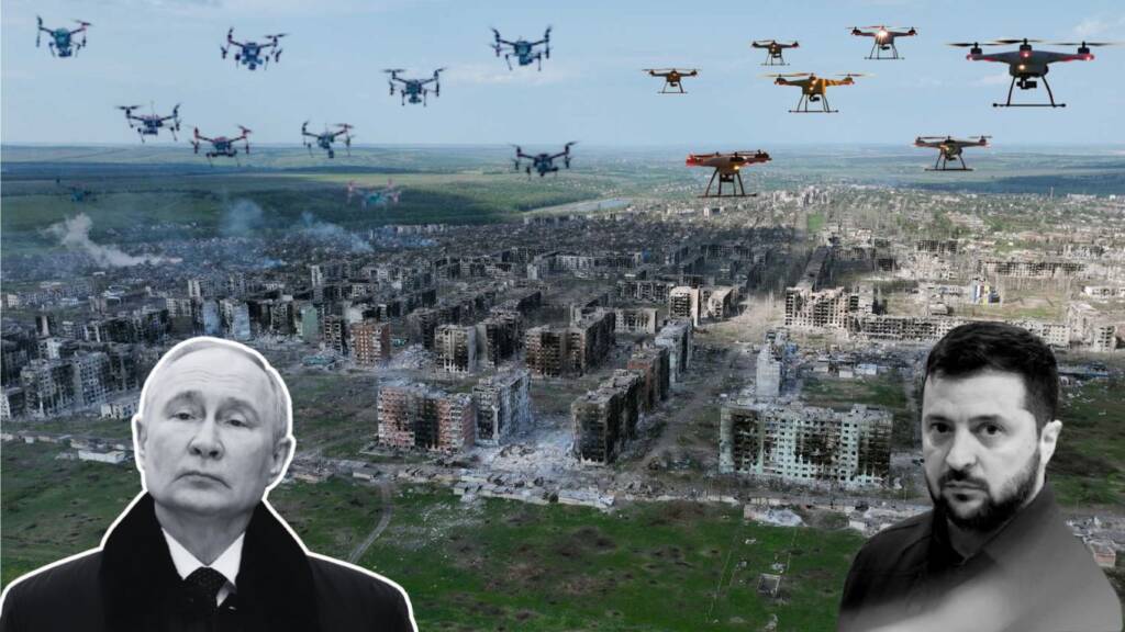 Ukraine, Russia exchange drone strikes intensifies amid peace talk