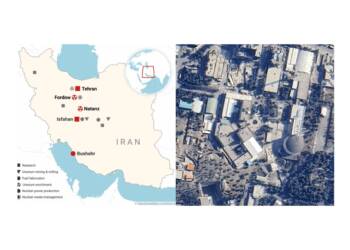 Iran Nuclear Sites (Picture Credits: Bulletin of Atomic Scientists)