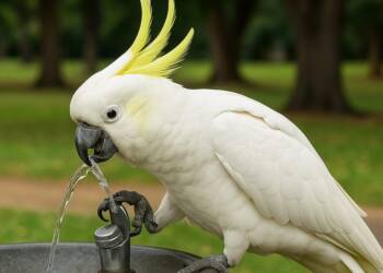 Thirsty Geniuses: Sydney’s Cockatoos Learn to Operate Park Water Fountain