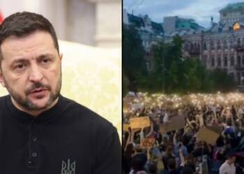 Mass Protests Erupt in Ukraine as Zelensky Signs Law Undermining Anti-Corruption Agencies