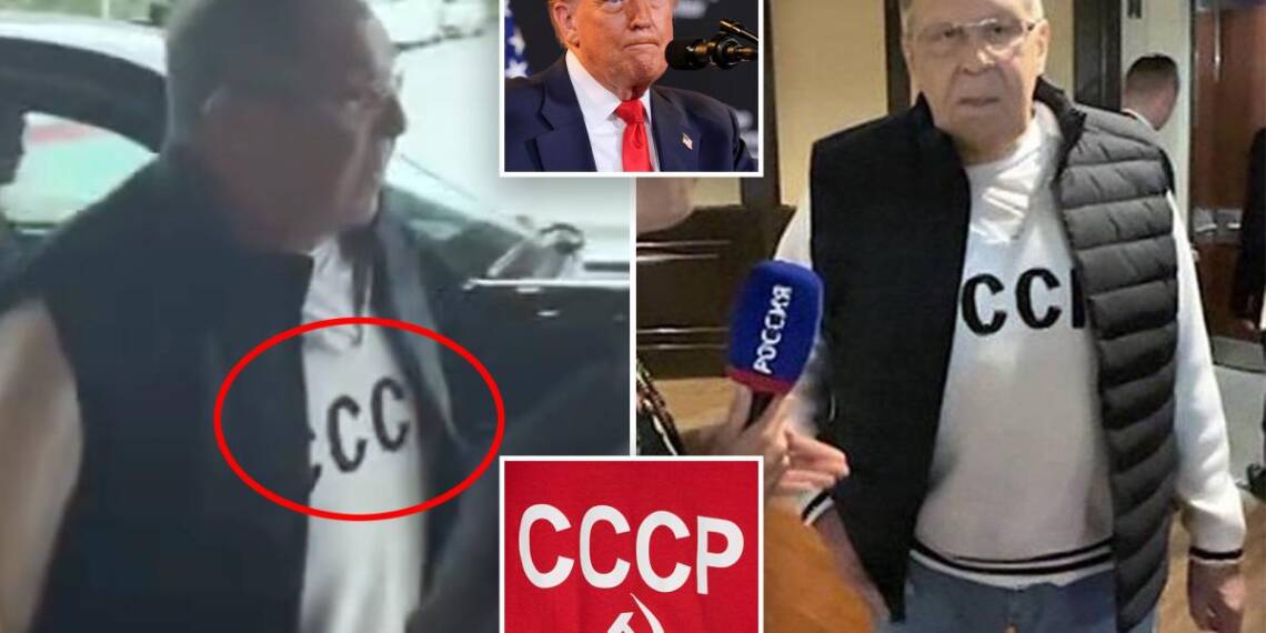 Russia’s Foreign minister Sergey Lavrov wears USSR shirt in visit to Alaska for Trump Putin meet, makes a direct statement of Soviet revival to the west