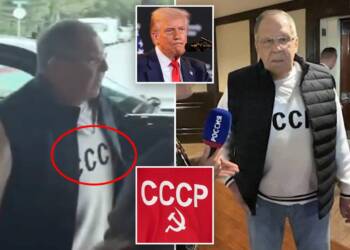 Russia’s Foreign minister Sergey Lavrov wears USSR shirt in visit to Alaska for Trump Putin meet, makes a direct statement of Soviet revival to the west