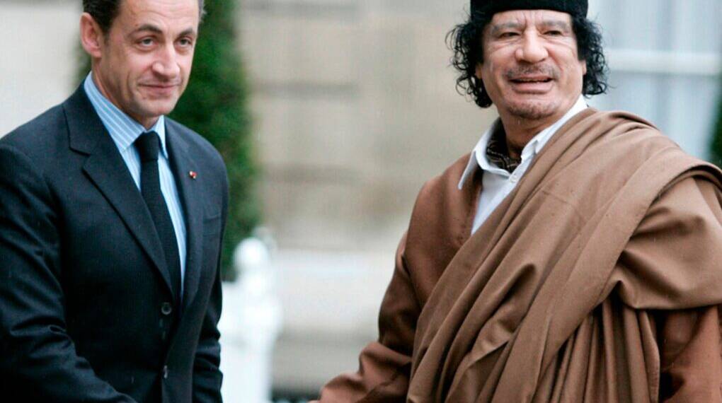 France ex-President Nicolas Sarkozy sentenced to 5 years in jail for criminal conspiracy over illicit Libyan campaign funds under Gaddafi rule marking the first post-war French president to face imprisonment