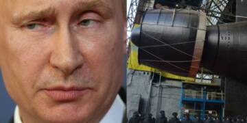 Russia launches its newest nuclear submarine, 'Khabarovsk,' designed to carry the underwater nuclear drone 'Poseidon,' also known as the 'doomsday missile.'