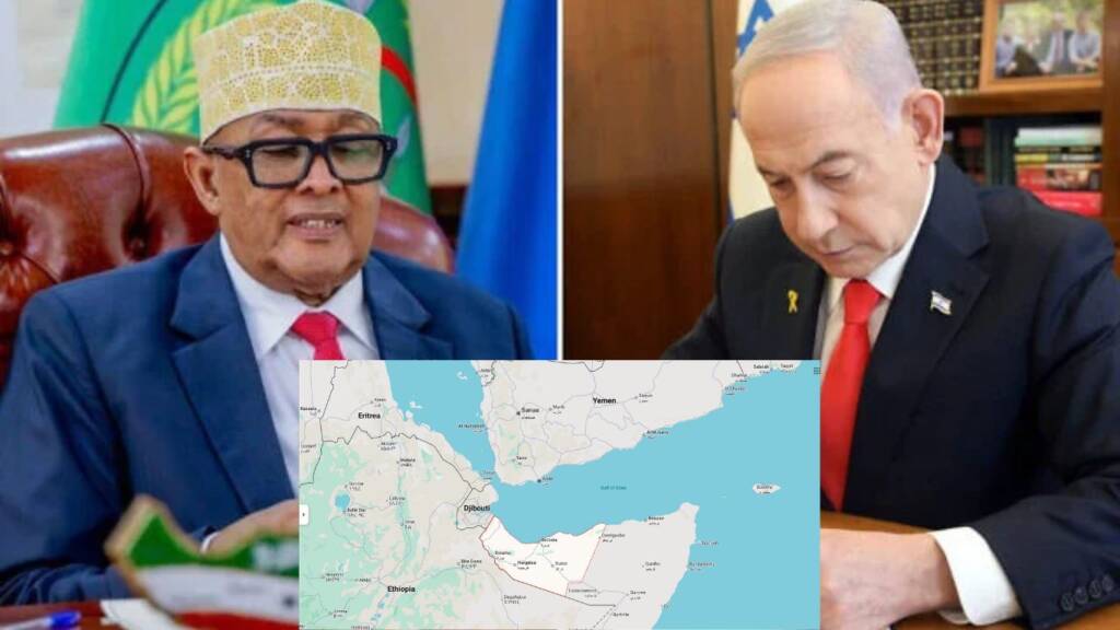 PM Netanyahu and Somalilandian President Abdirahman Mohamed Abdullahi