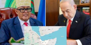 PM Netanyahu and Somalilandian President Abdirahman Mohamed Abdullahi