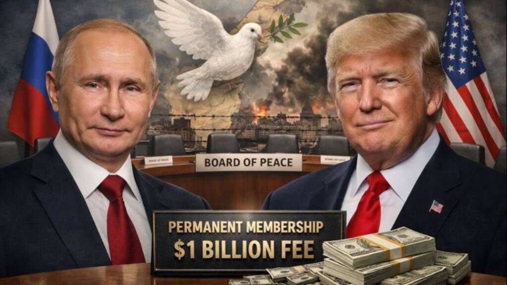 Putin Invited to Trump’s ‘Board of Peace’ on Gaza Ceasefire, $1 Billion Fee for Permanent Members