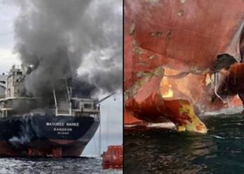Thai cargo ship attacked in the Strait of Hormuz during escalating Iran conflict. Three sailors missing as global shipping routes face growing danger.
