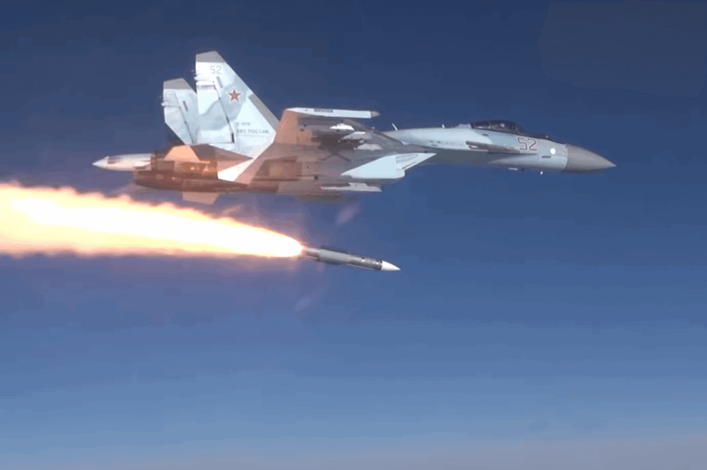 Russian Su-35 launching a BVR missile — Courtesy: Russian Defence Ministry