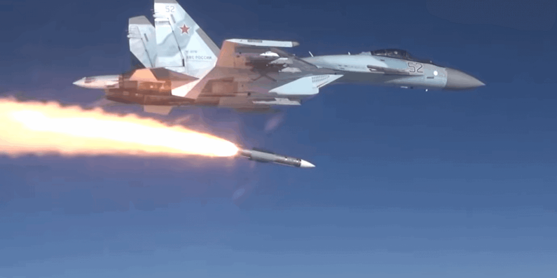 Russian Su-35 launching a BVR missile — Courtesy: Russian Defence Ministry