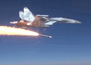 Russian Su-35 launching a BVR missile — Courtesy: Russian Defence Ministry