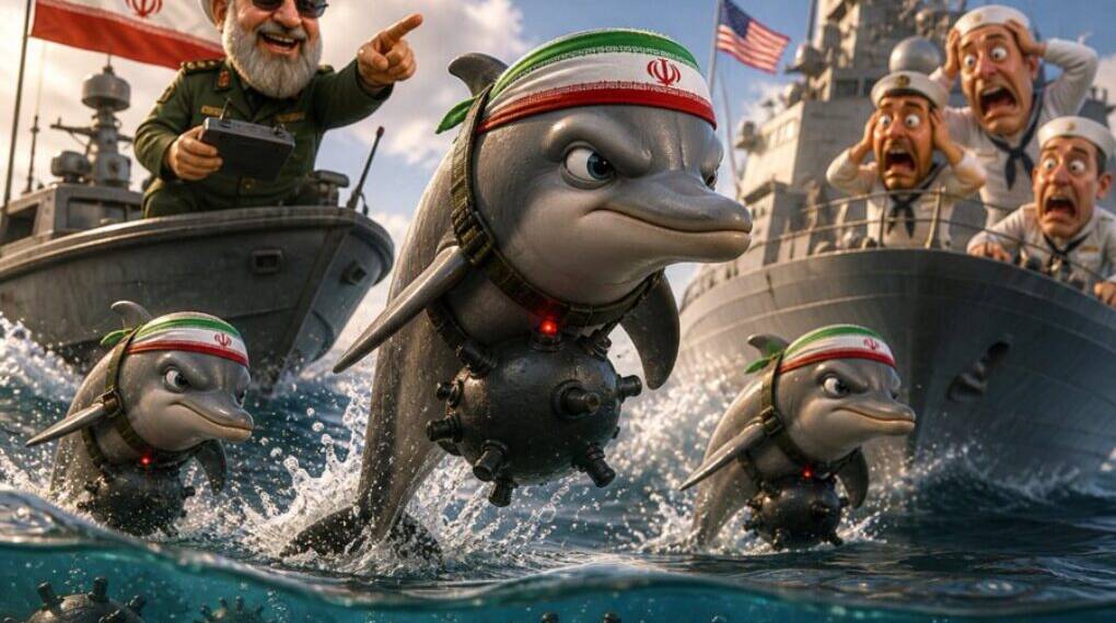 Iran’s ‘Dolphin Bomb’ Plot? Reports Claim Plan to Target US Warships in Strait of Hormuz