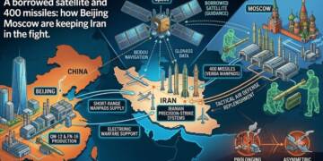 A borrowed satellite and 400 missiles: how Beijing and Moscow are keeping Iran in the fight