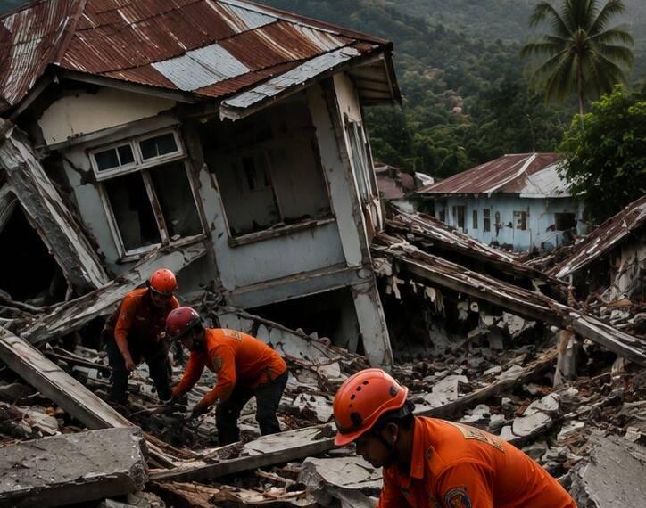 Indonesia Earthquake: Flores Death Toll Rises to 38 as Rescuers Dig Through Rubble