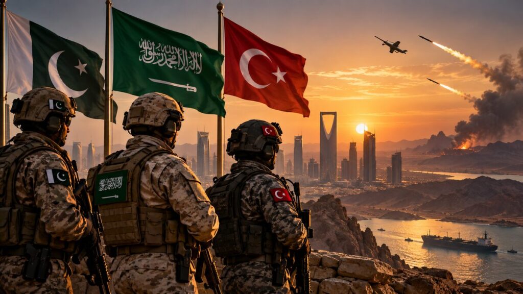 Pakistan Turkey troops deployed alongside Saudi forces amid rising regional tensions.